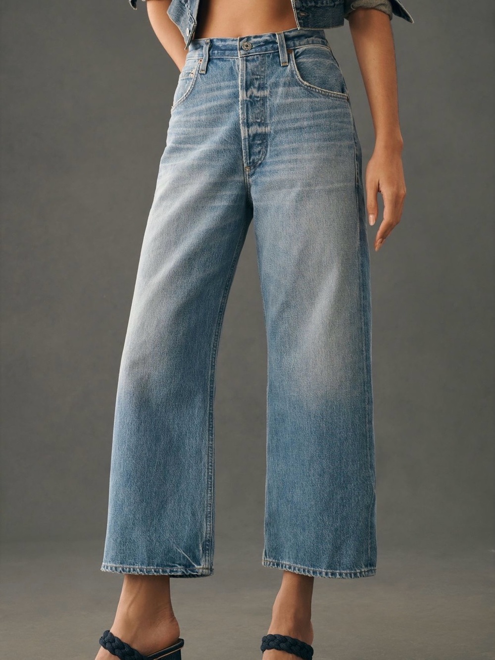 Anthropologie Citizens of Humanity Premium Vintage Gaucho Jeans Size 26 EUC